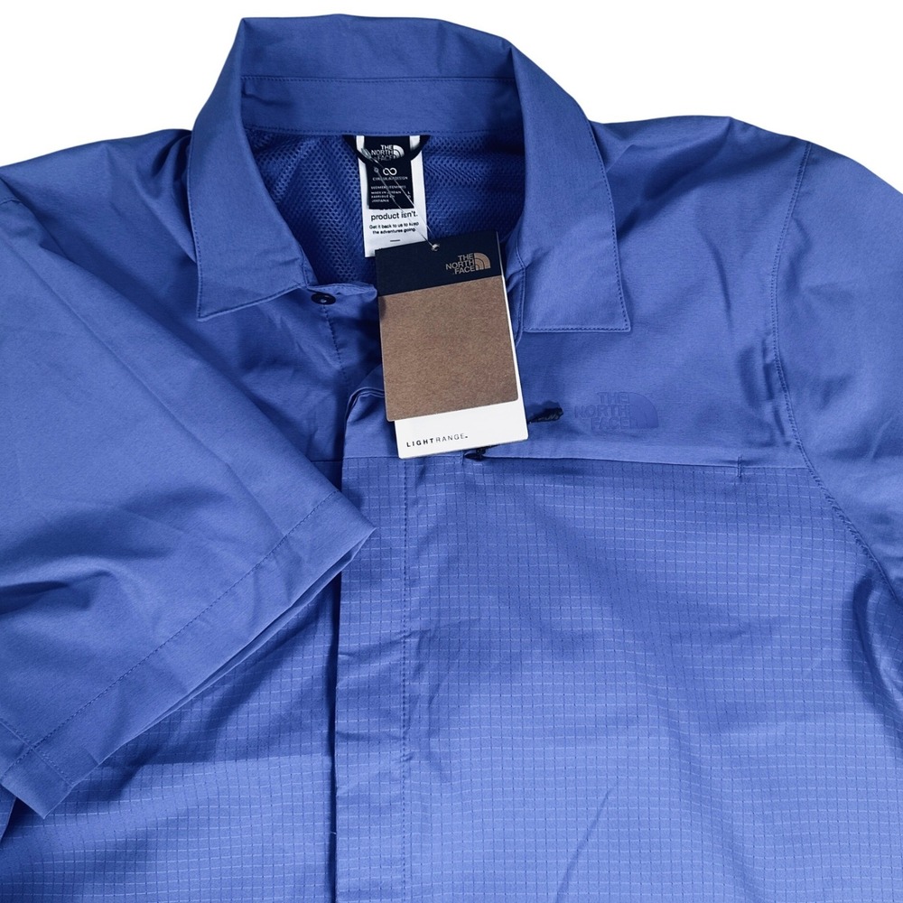 The North Face Lightrange Shirt Womens Large Indigo Plum Hiking‎ UPF Top NEW